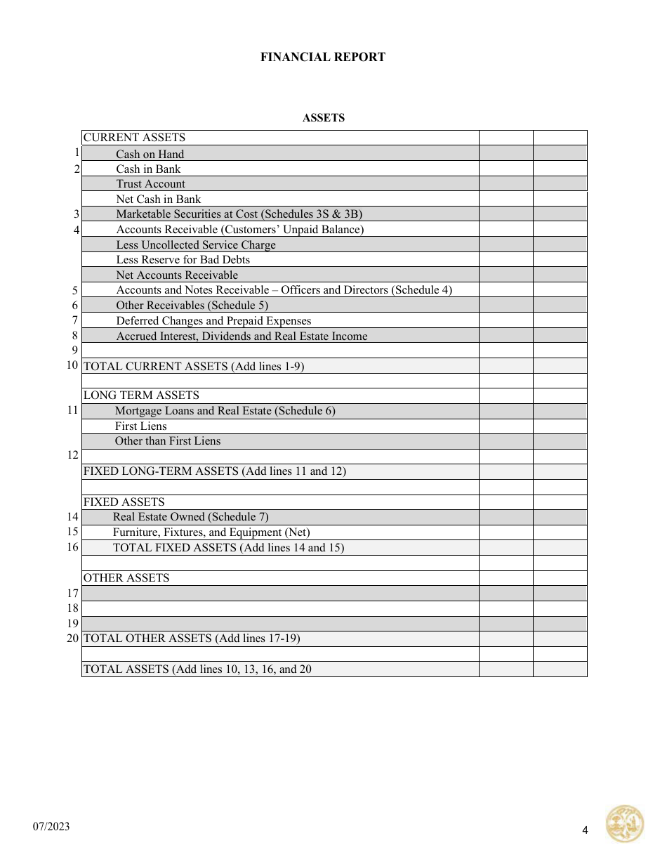 Annual Statement for Insurance Premium Service Company - South Carolina, Page 4