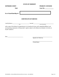 Form 700-00100PAG Motion for Appointment of Guardian Ad Litem - Vermont, Page 4