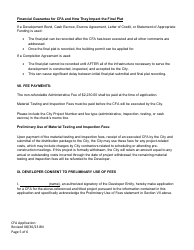 Community Facilities Agreement Application - City of Fort Worth, Texas, Page 5