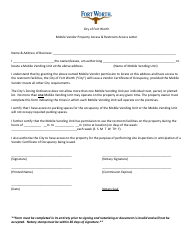 Mobile Vendor Certificate of Occupancy Application - City of Fort Worth, Texas, Page 6