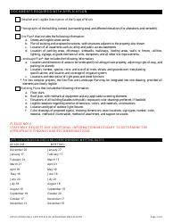 Application for Certificate of Appropriateness - Urban Design Commission - City of Fort Worth, Texas, Page 2