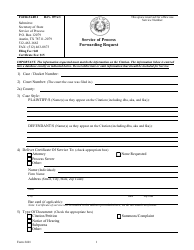Form 2401 Service of Process Forwarding Request - Texas, Page 3