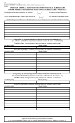 Document preview: Form 1-3 Order of General Election for Other Political Subdivisions (Other Than City or County) - Texas (English/Spanish)