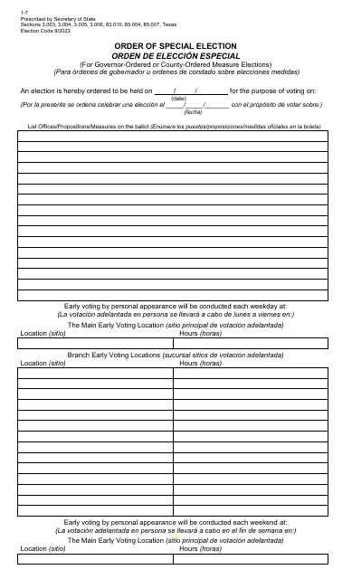 Form 1-7  Printable Pdf