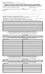 Form 1-9 Order of Special Election for Other Political Subdivisions - Texas (English/Spanish)
