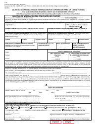 Form 2-14 Application for Nomination by Convention for Federal Office - Texas (English/Spanish), Page 4