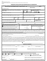 Form 2-13 Application for Nomination by Convention - Texas (English/Spanish)