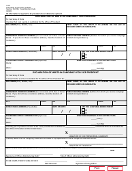 Document preview: Form 2-28 Declaration of Write in Candidacy for President - Texas