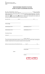 Document preview: Form 4-4 Order Rescinding Transfer of Election Duties to County Tax Assessor-Collector - Texas