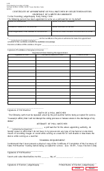 Form 4-29 Certificate of Appointment of Poll Watcher by Registered Voters on Behalf of a Write-In Candidate - Texas
