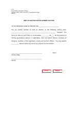 Document preview: Form 4-18 Writ of Election for the General Election - Texas