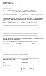 Form 4-35 Request for Inspectors - Texas (English/Spanish)