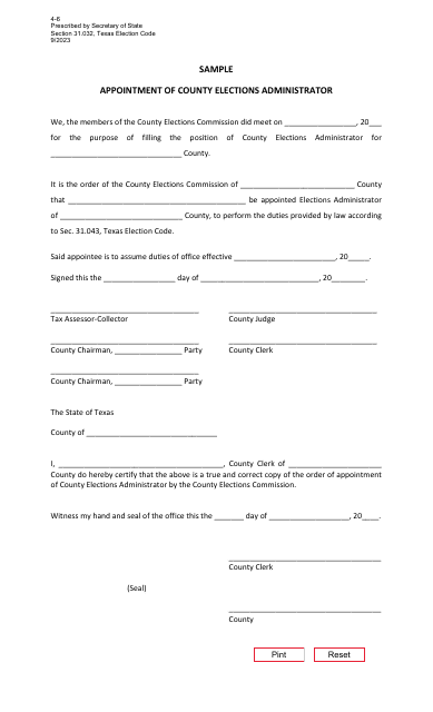 Form 4-6  Printable Pdf