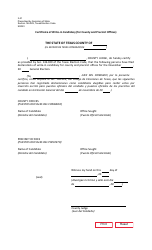 Document preview: Form 3-21 Certificate of Write-In Candidacy (For County and Precinct Offices) - Texas (English/Spanish)
