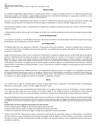 Formulario 2-33 Solicitud De Inscripcion De Un Candidato Independiente Para Un Lugar En La Boleta De Las Elecciones Generales - Texas (Spanish), Page 2