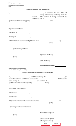 Document preview: Form 2-66 Certificate of Withdrawal - Texas (English/Spanish)