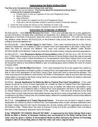 Form 6-6 Request to Cancel Ballot by Mail for Use in the Early Voting Clerk&#039;s Office - Texas, Page 2