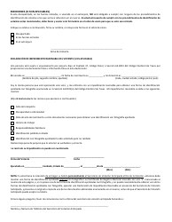 Formulario 6-28 Viso Al Votante Que Debera Mostrar Identificacion (Para Quienes Votaran Por Correspondencia) - Texas (Spanish), Page 2