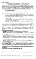Document preview: Form 6-14 Notice of Carrier Defect Issued by the Early Voting Clerk - Defective Carrier Envelope Returned to the Voter by Mail - Texas (English/Spanish)