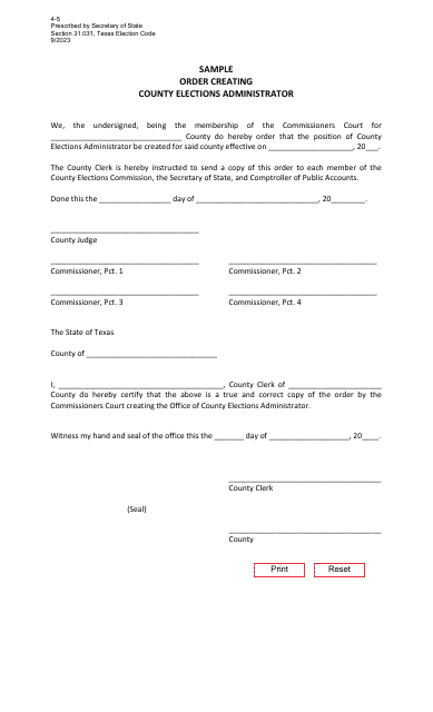 Form 4-5  Printable Pdf