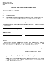 Form 6-57 Affidavit for Voting at Early Voting Place on Election Day - Texas (English/Spanish)