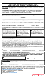 Form 6-49 Official Election Signature Sheet for an Fpca Voter - Texas (English/Spanish), Page 2
