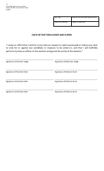 Document preview: Form 7-1 Oath of Election Judges and Clerks - Texas