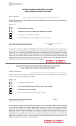 Document preview: Form 6-9 Notice of Denial of Request to Cancel Application for a Ballot by Mail - Texas (English/Spanish)