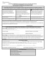 Document preview: Formulario 5-32 Solicitud De Emergencia Para Una Boleta De Votacion Adelantada a Causa De Una Enfermedad O Incapacidad Fisica - Texas (Spanish)