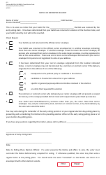 Document preview: Form 6-5 Notice of Improper Delivery - Texas (English/Spanish)