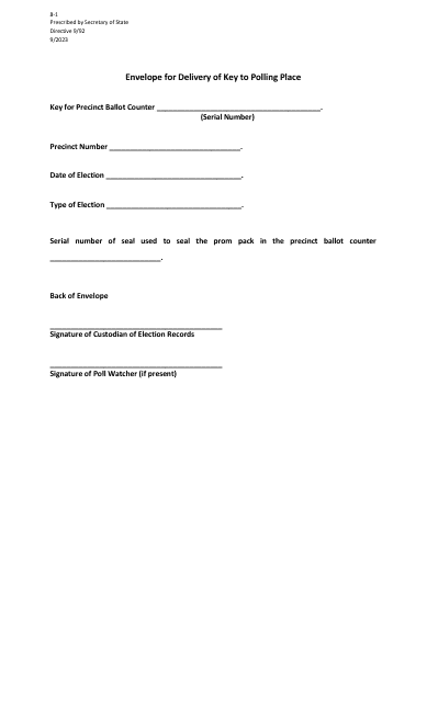 Form 8-1  Printable Pdf