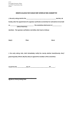 Document preview: Form 10-12 Order Calling for Signature Verification Committee - Texas