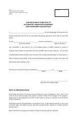 Document preview: Form 15-4 Certification of Third Test of Automated Tabulating Equipment Used in Precinct Polling Place - Texas