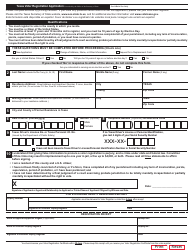 Document preview: Form 21-1 Voter Registration Application for Use by Vdr - Texas