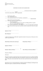 Document preview: Form 21-44 Notice of Examination - Response Device - Texas (English/Spanish)