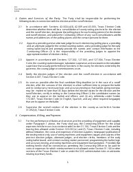 Form 20-1 Primary Election Services Contract - Texas, Page 3