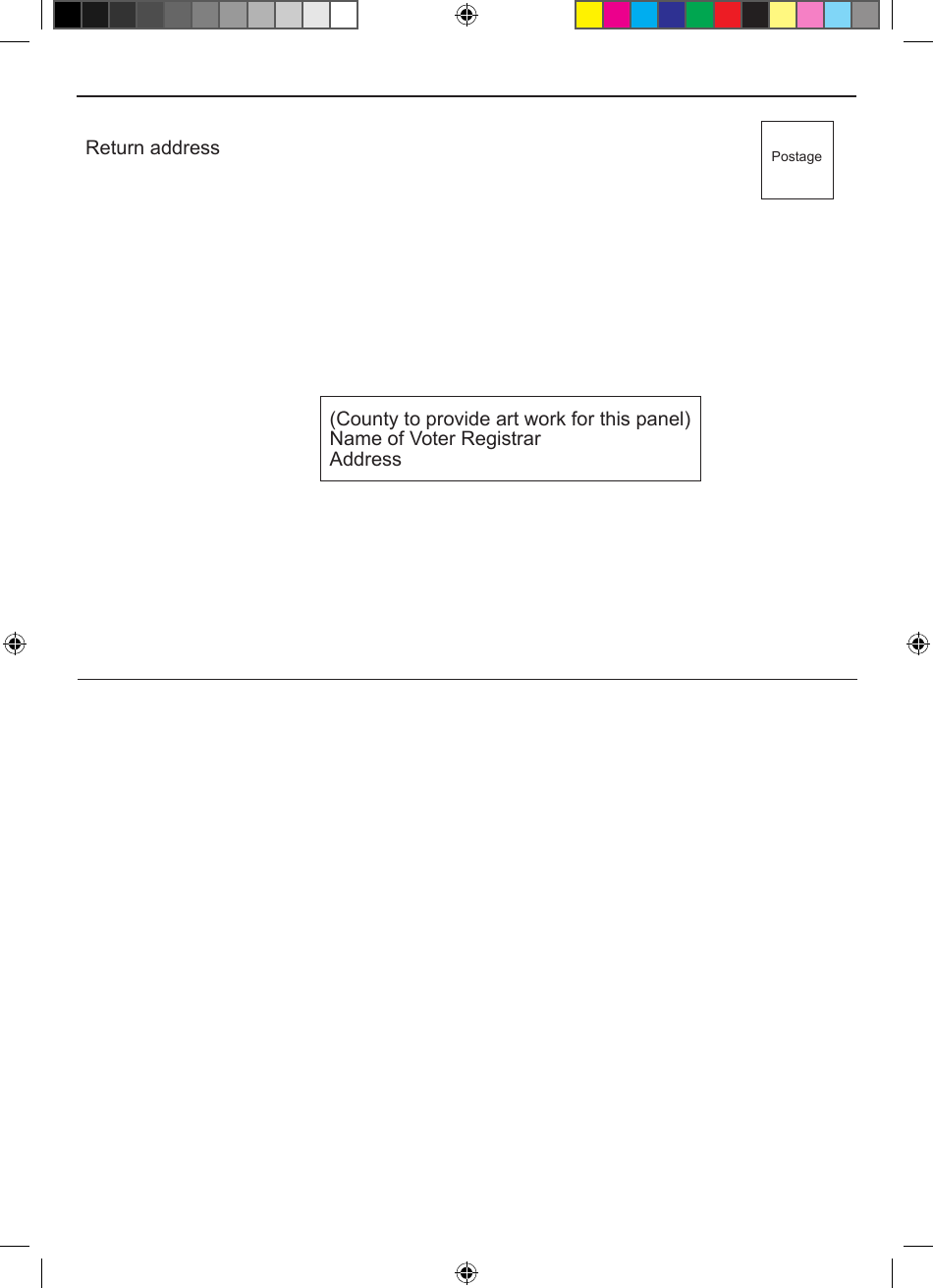 Form 21-3 Notice to Confirm Voter Registration Address-fold Over - Texas (English / Spanish), Page 2