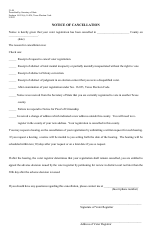 Form 21-48 Notice of Cancellation - Texas (English/Spanish)