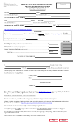 Document preview: Form 20-6 Primary Election Training Expenses Travel Reimbursement Form - Texas