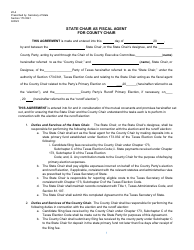 Document preview: Form 20-4 State Chair as Fiscal Agent for County Chair - Texas