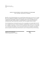 Document preview: Form 21-46 Notice of Examination for Citizenship (Jury) - Texas (English/Spanish)
