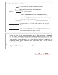 Form 16-1 Application of Undue Burden Status - Texas, Page 2