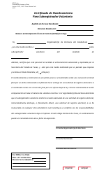 Form 22-4 Certificate of Appointment for Volunteer Deputy Registrar - Texas (English/Spanish), Page 2