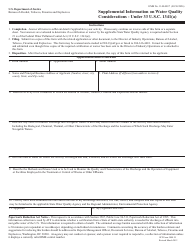 Document preview: ATF Form 5000.30 Supplemental Information on Water Quality Considerations