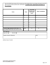 DCYF Form 07-020 Eceap Service Purchase Request - Washington, Page 5