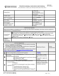 DCYF Form 15-027 Professional Services Referral - Washington
