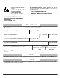 Document preview: Form PI-0000 Uniform Grant Application for Competitive Grants - Wisconsin