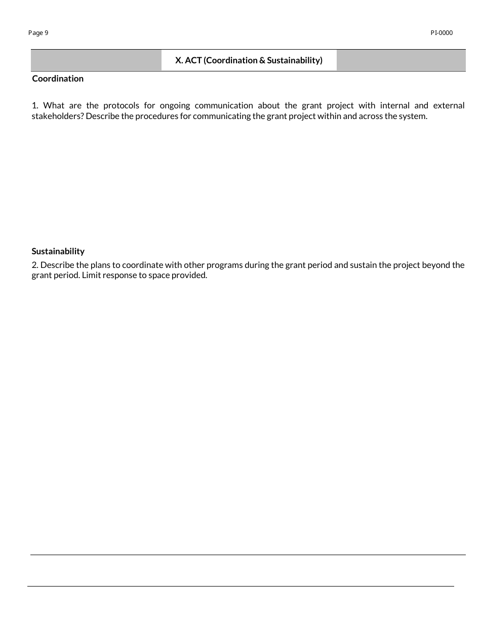 Form PI-0000 Uniform Grant Application for Competitive Grants - Wisconsin, Page 9