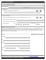 Clinical Laboratory Technologist Form 4 Certification of Experience - New York, Page 2