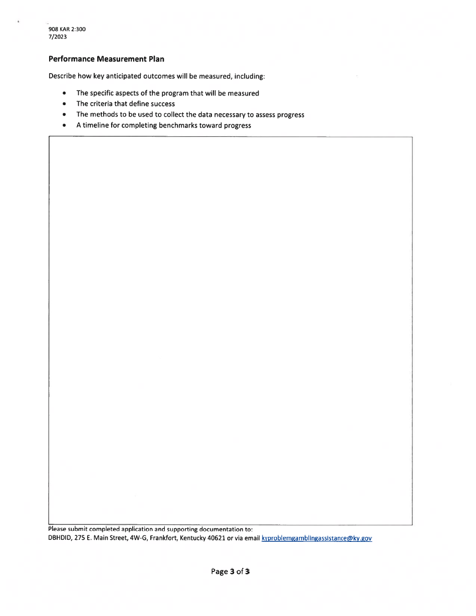 Kentucky Gambling Assistance Application - Kentucky, Page 3